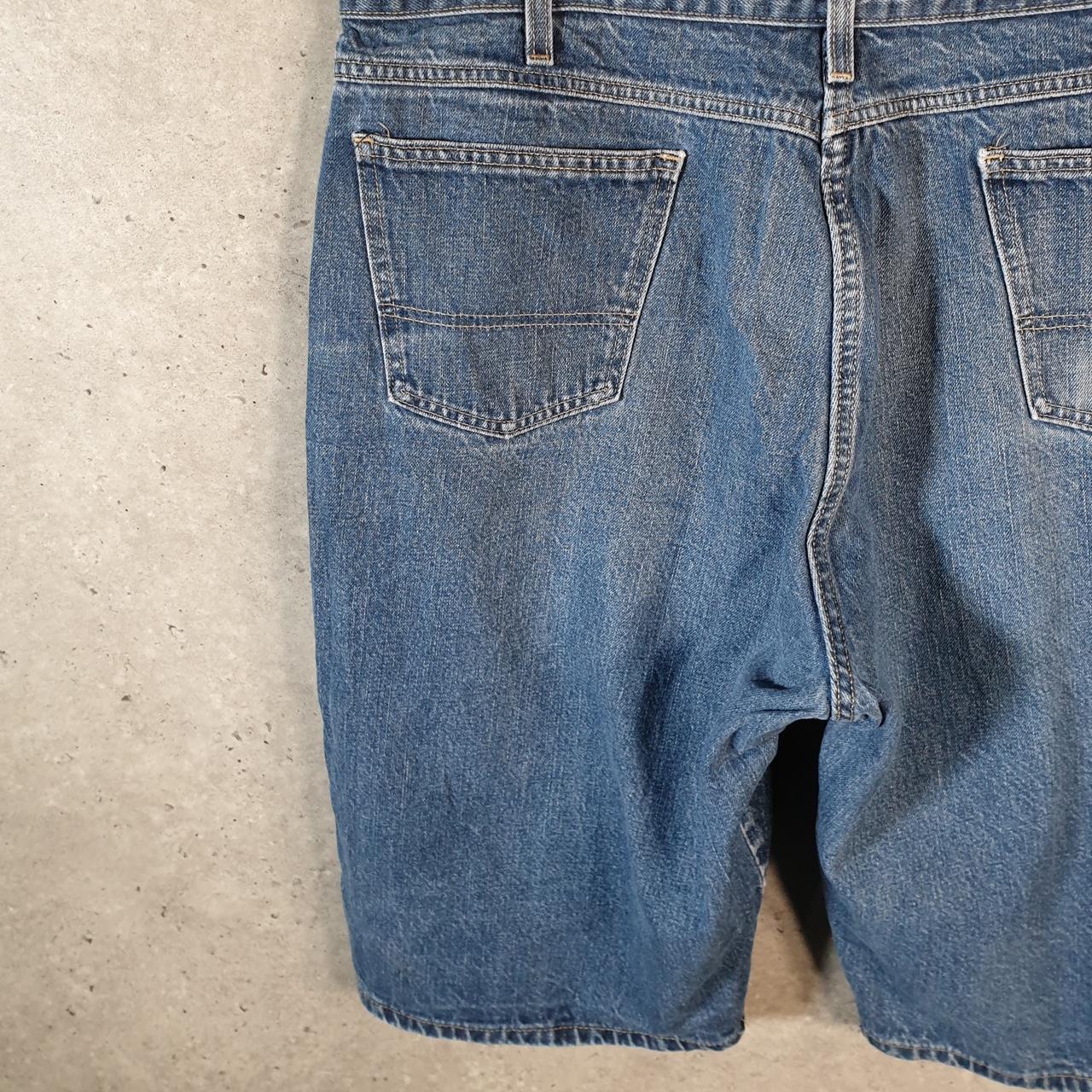 Vintage Dickies Baggy Denim Jean Shorts Jorts Cargo Mens W40 Blue Loose Fit