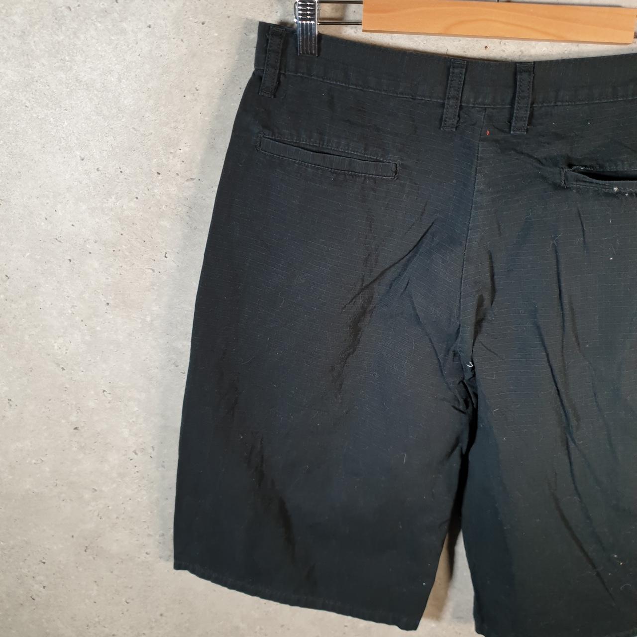 Vintage Dickies Baggy Chino Shorts Jorts Cargo Mens W32 Black Loose Fit