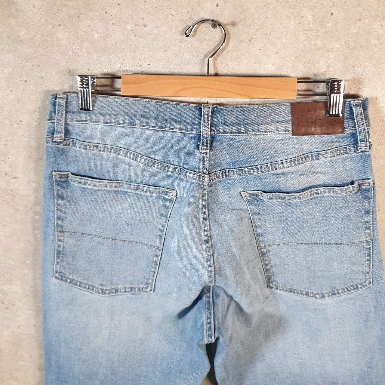 Vintage Chaps Ralph Lauren Baggy Shorts Jorts Cargo Mens W32 Blue Relaxed Denim