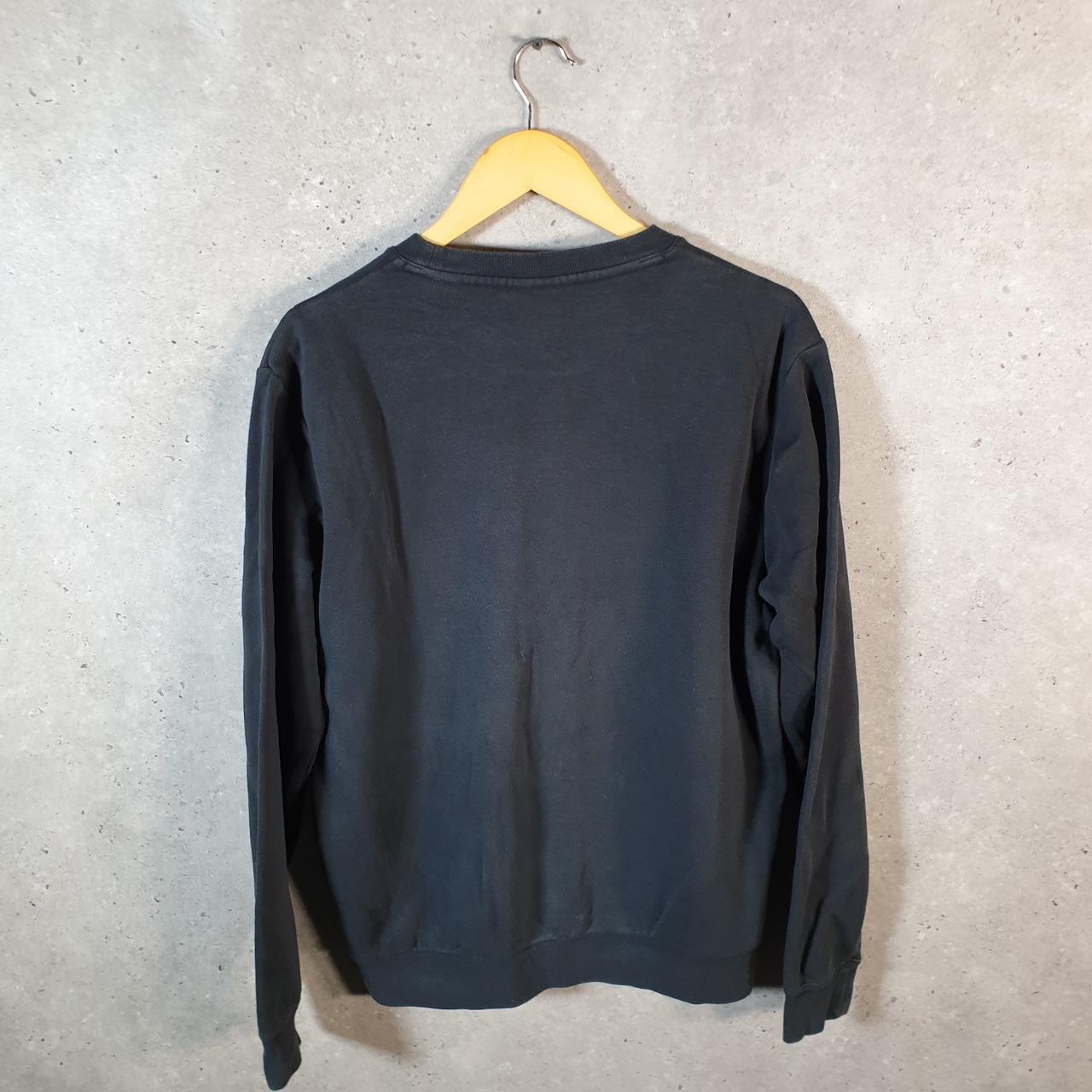 Vintage Nike Club Embroidered Sweatshirt Men’s Medium Black Swoosh Y2K Pullover Logo