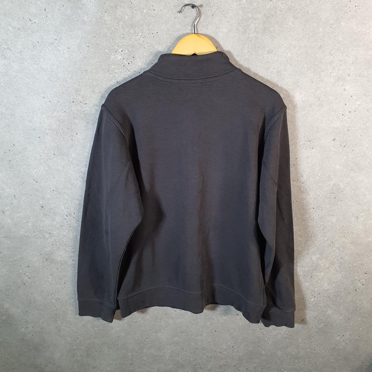 Vintage Nike Club Embroidered Hoodie Men’s Small Black 1/4 Zip Swoosh Y2K Pullover