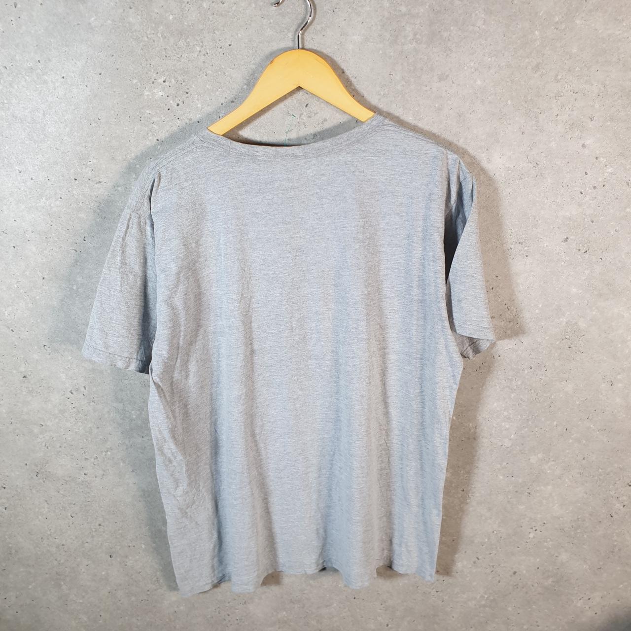 Vintage Adidas Go To Tee T Shirt Men’s Large Grey Three Stripes Logo Athletic