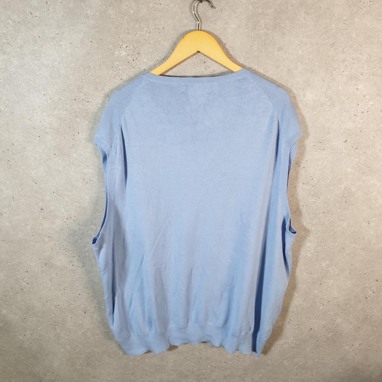Vintage Ralph Lauren Polo Vest Tank Sweatshirt Men’s 3XL Blue Pima Cotton Pullover Pony