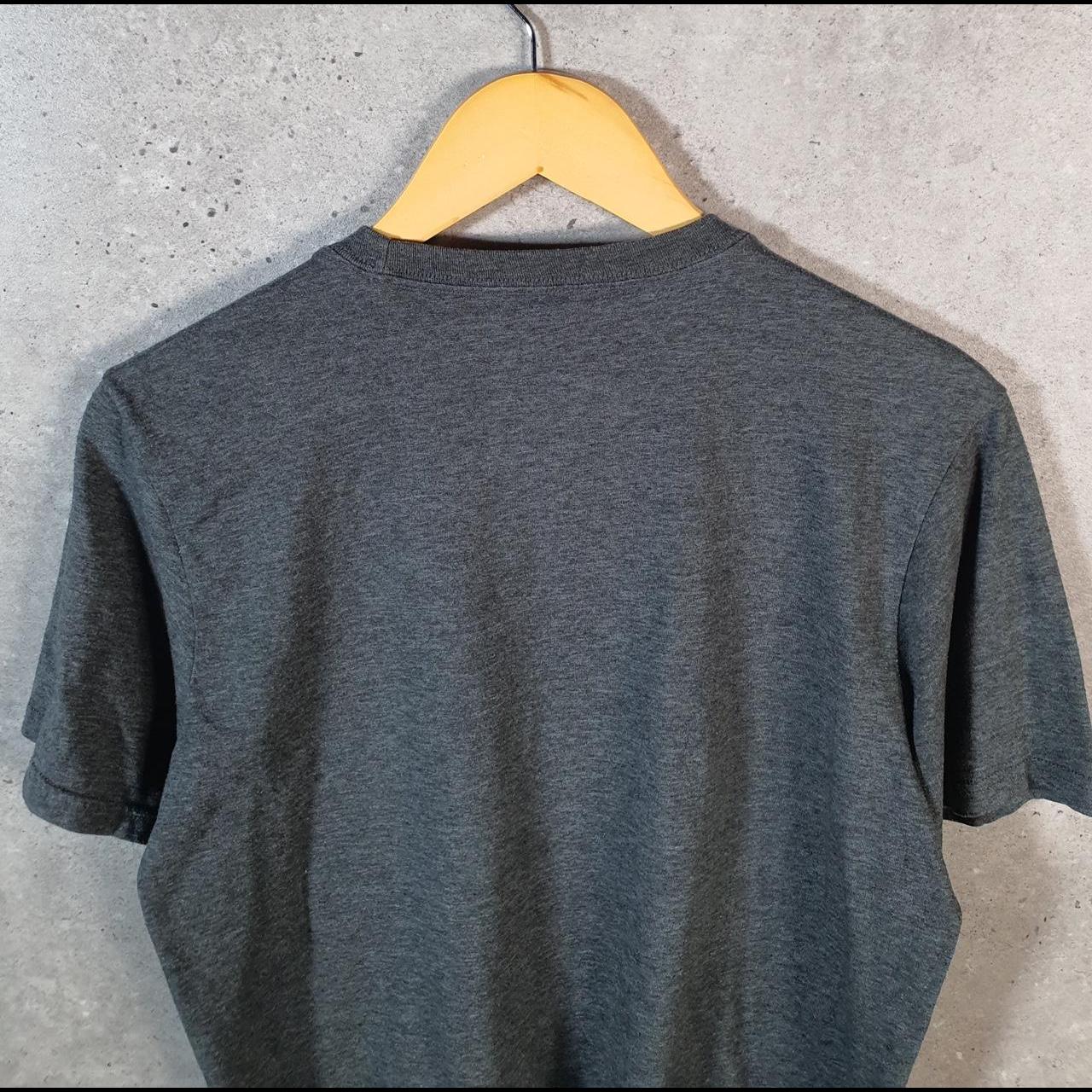 Vintage Adidas Go Tee T Shirt Shirt Men’s Medium Grey Three Stripes Logo Athletic C9676