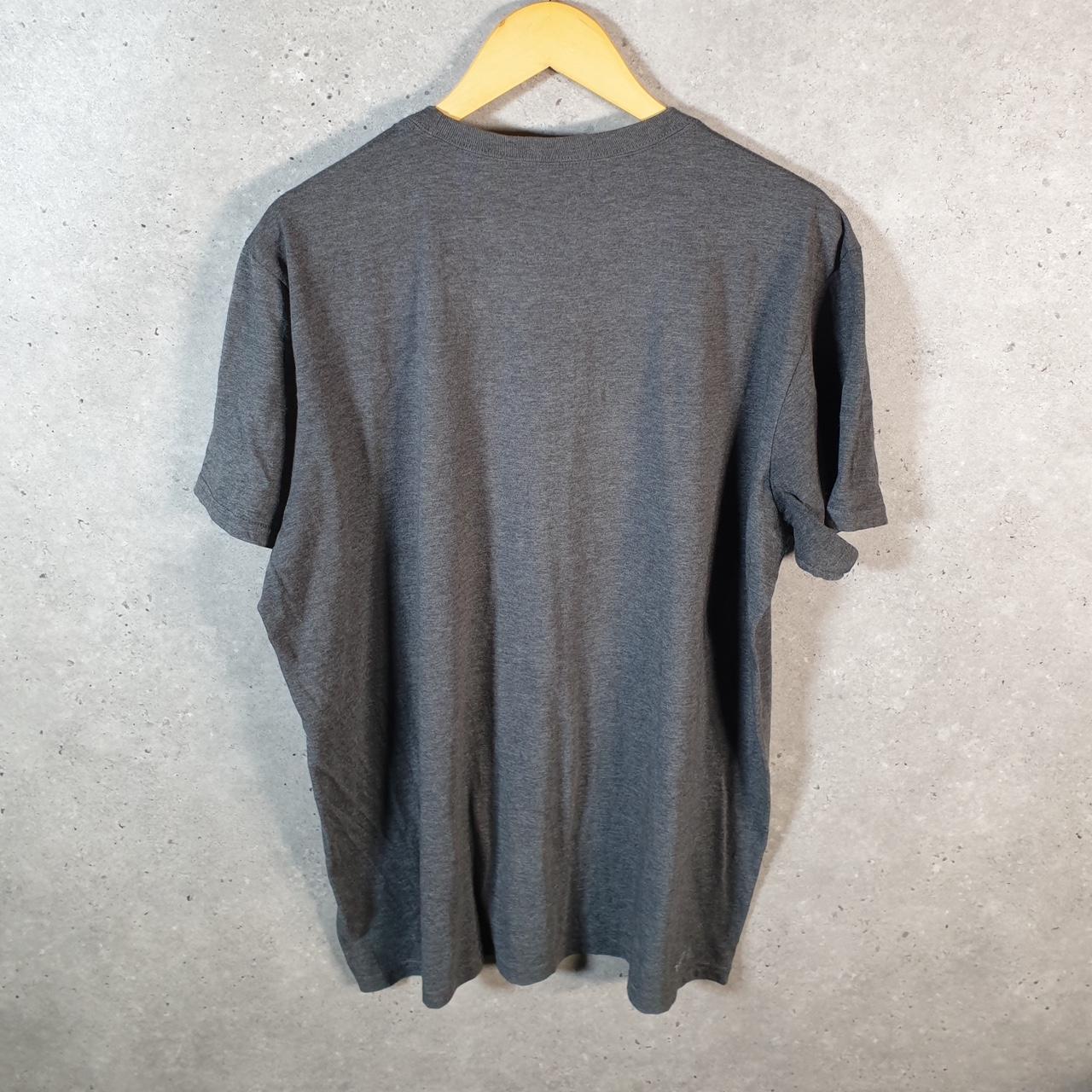 Vintage Adidas Go To Performance T Shirt Men’s XL Grey Three Stripes Logo Athletic