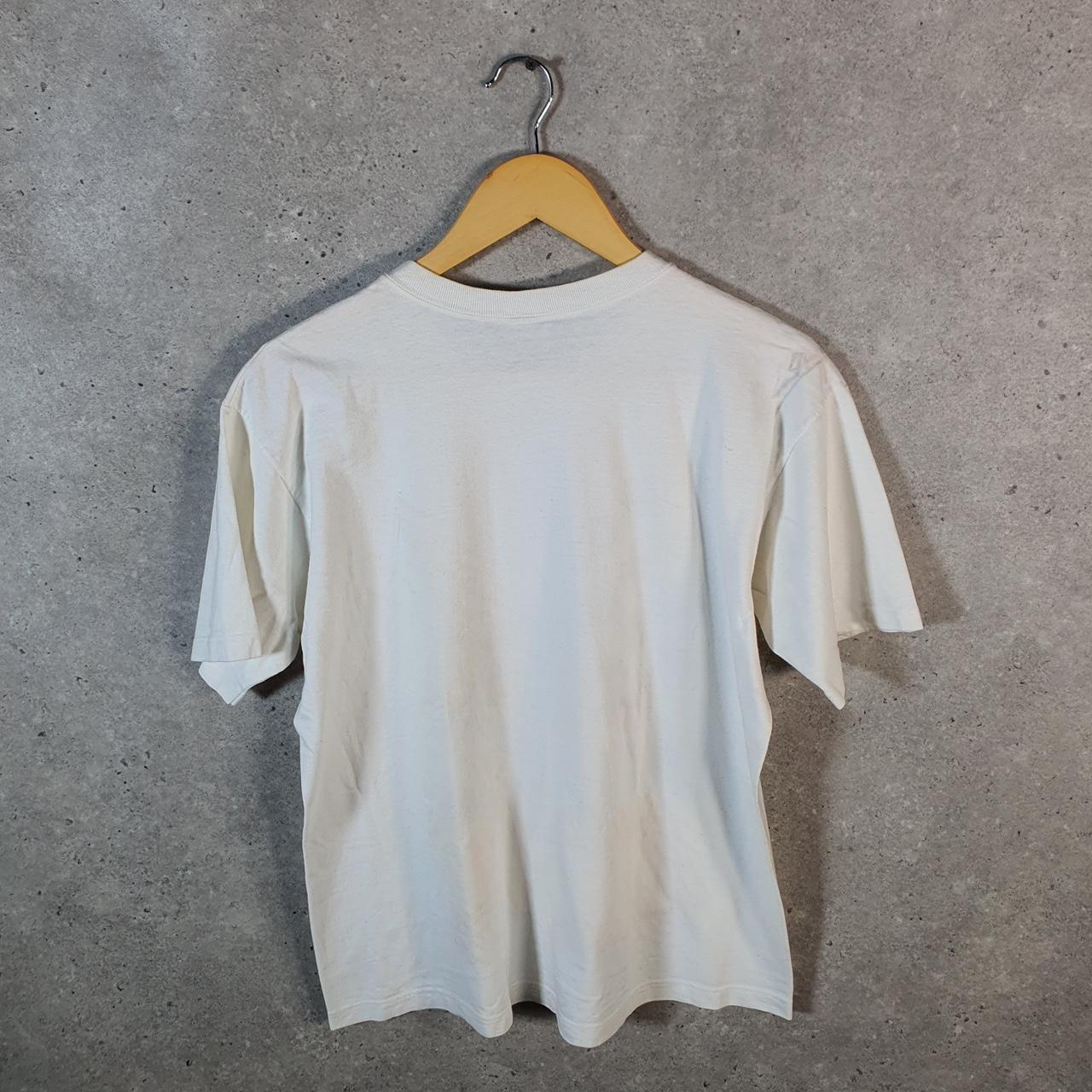 Vintage The Body Co Graphic Spellout 90s USA Single Stitch T Shirt Men’s Small White