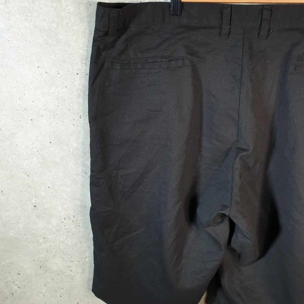 Vintage Dickies Baggy Chino Shorts Jorts Cargo Mens W42 Black Relaxed Fit