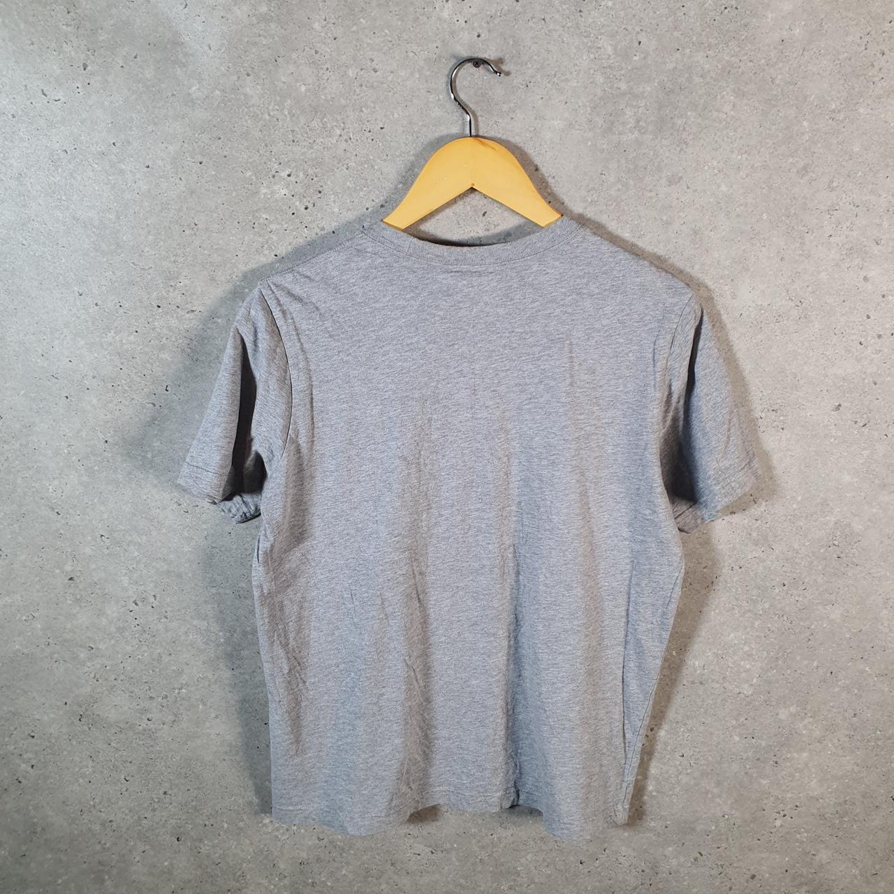 Vintage Adidas Trefoil Retro T Shirt Men’s Small Grey Three Stripes Logo