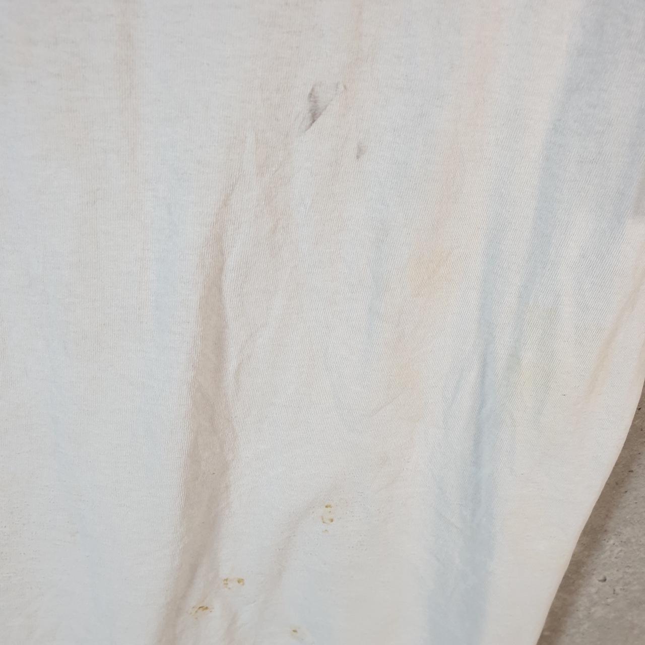 Vintage Adidas Trefoil Retro T Shirt Mens Medium White Three Stripes Logo Athletic