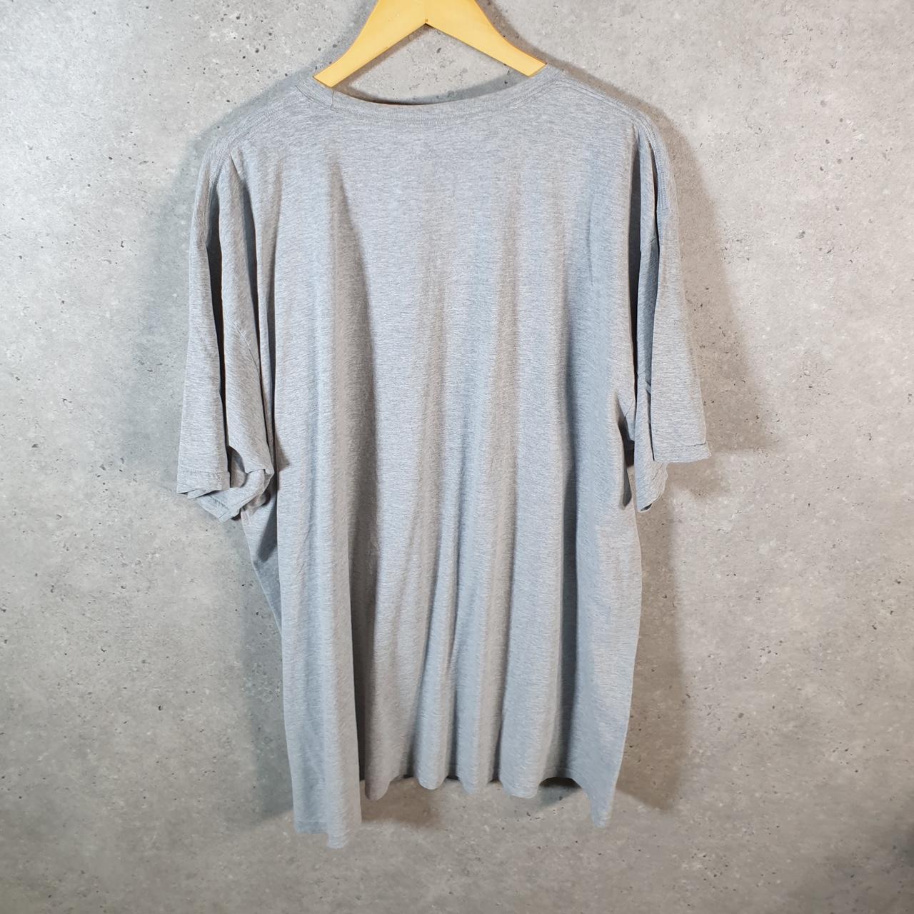 Vintage Adidas Go Tee T Shirt Shirt Men’s 2XL Grey Three Stripes Logo Athletic