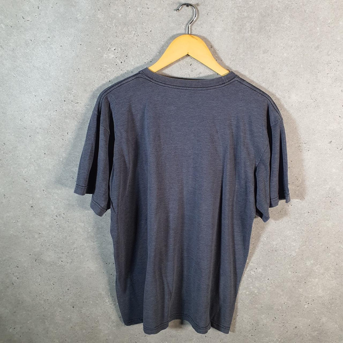 Vintage Adidas T Shirt Men’s Medium Grey Three Stripes Logo Athletic