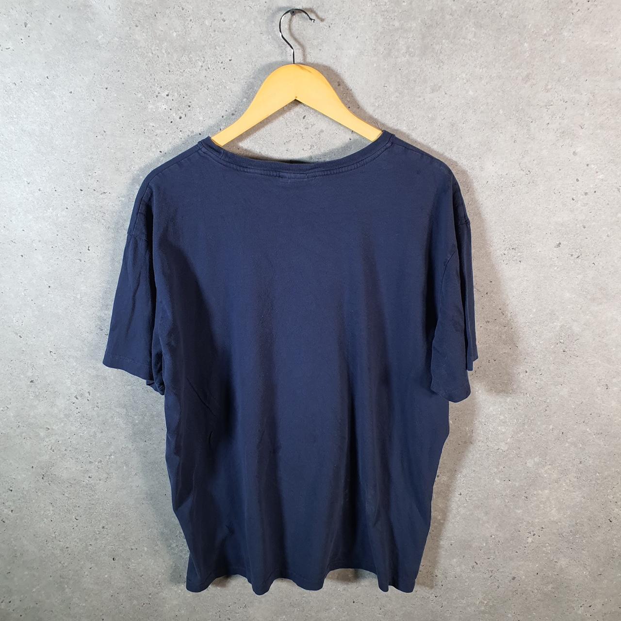 Vintage Ralph Lauren Polo T Shirt Men’s Large Blue Embroidered Custom Fit Pony