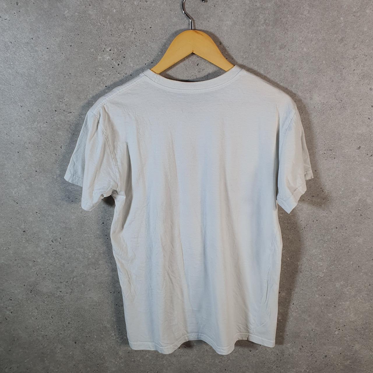 Vintage Adidas Spellout Golf T Shirt Men’s Medium White Three Stripes Logo