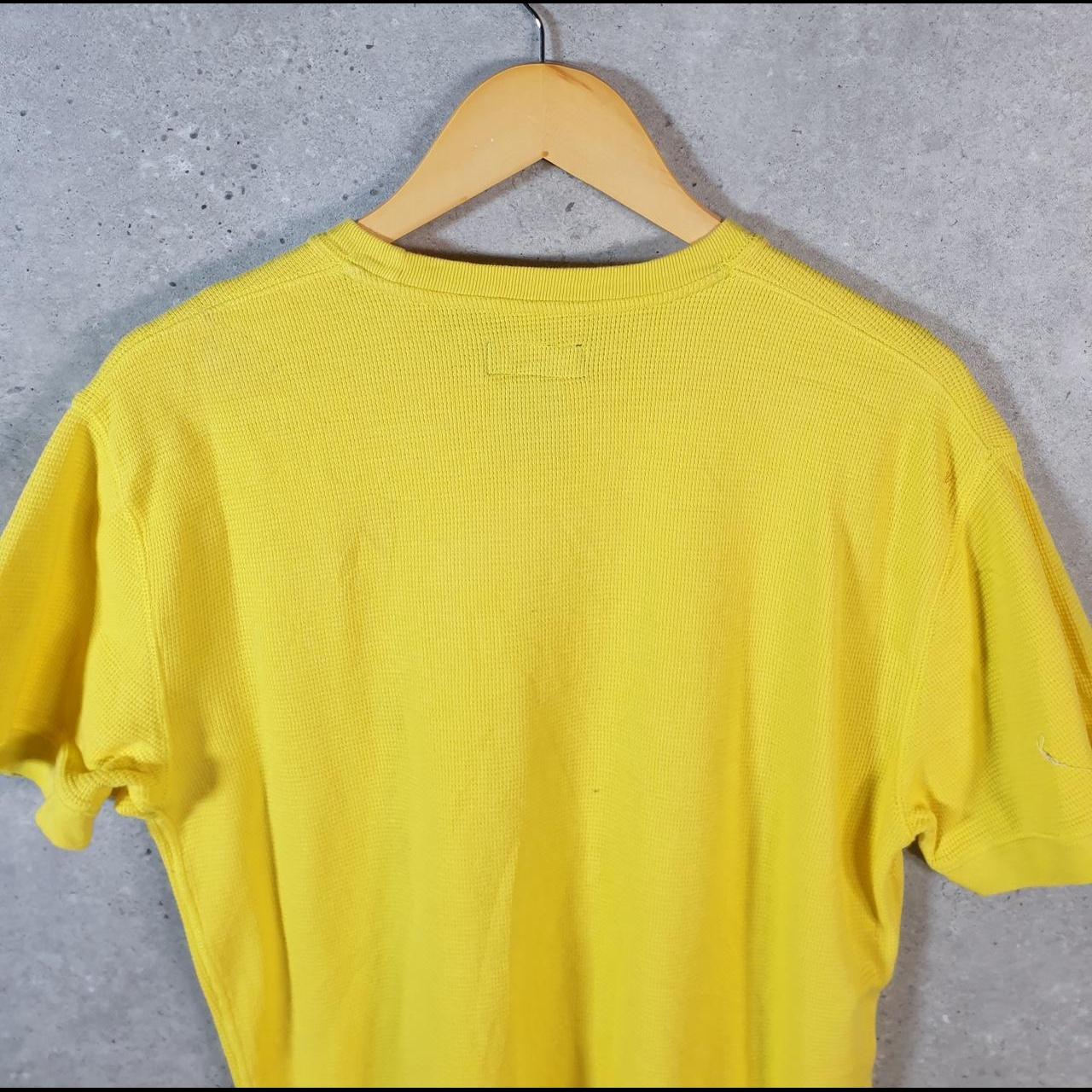 Vintage Ralph Lauren Polo T Shirt Men’s Medium yellow Embroidered Classic Fit Pony C9068
