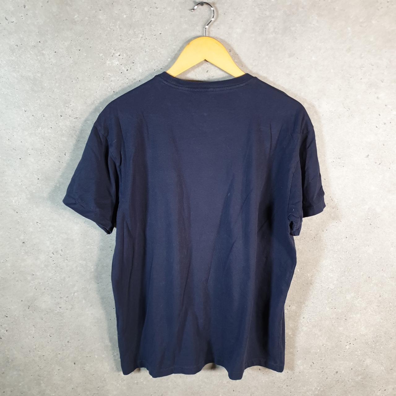 Vintage Ralph Lauren Polo T Shirt Men’s Medium Navy Blue Embroidered Classic Fit Pony C8570