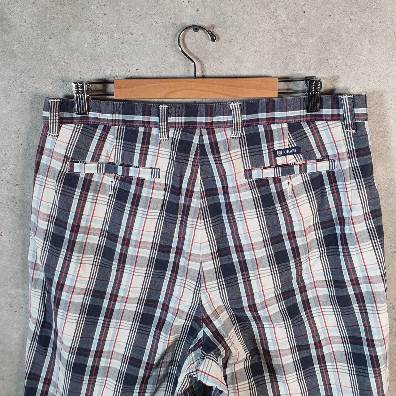 Vintage Chaps Ralph Lauren Polo Shorts Jorts Cargo Men’s W36 Checkered Baggy Cotton A4246