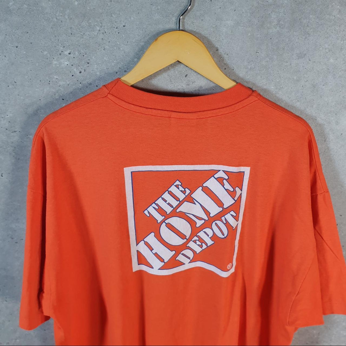 Vintage Hanes Home Depot 90s USA Single Stitch T Shirt Men’s XL Orange C8820