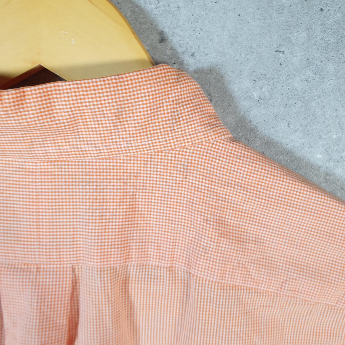 Vintage Ralph Lauren Button Down Shirt Men’s XL Checkered Orange Blake Fit Pony