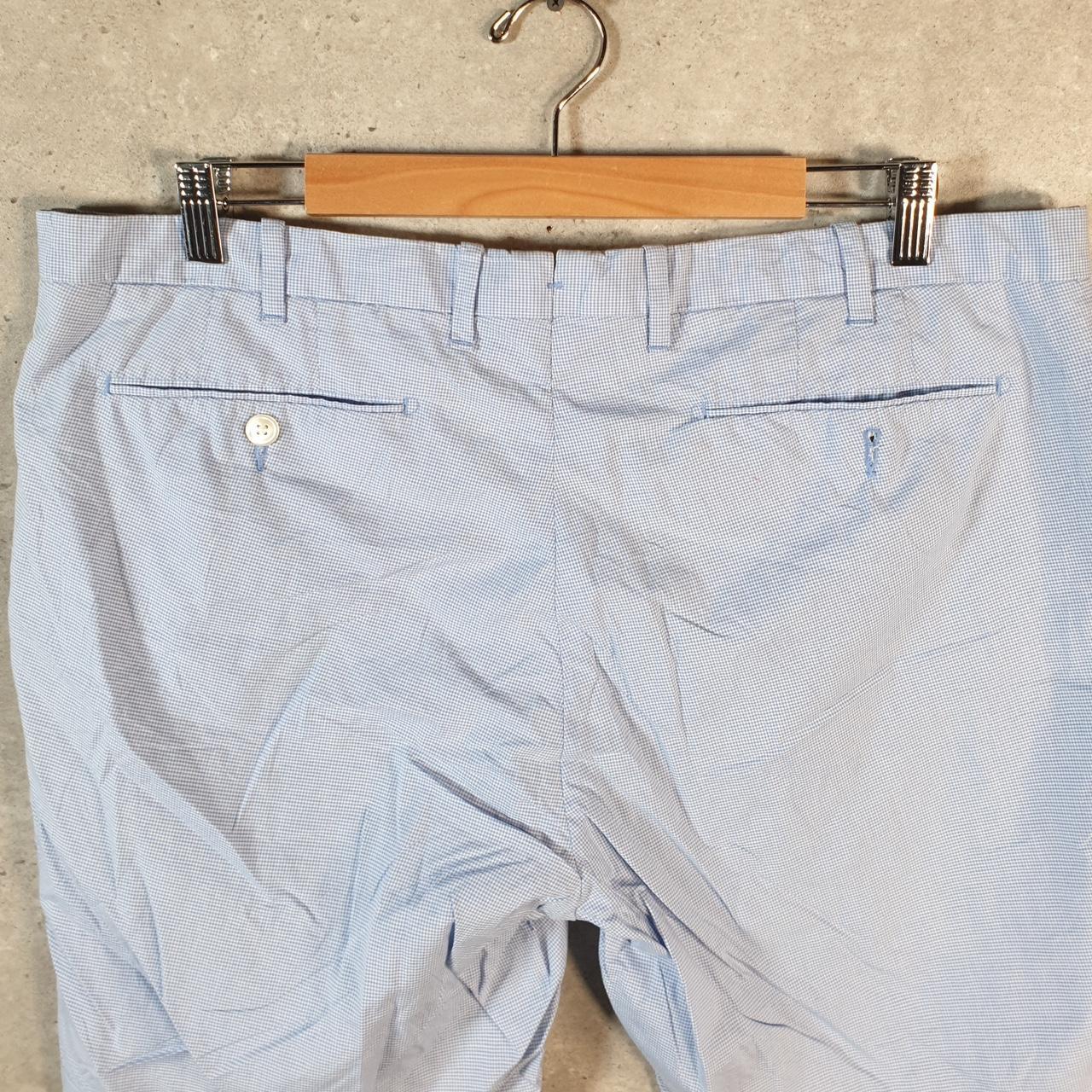 Vintage Ralph Lauren Polo Shorts Jorts Chino Cargo Men’s W38 Blue Checkered Cotton