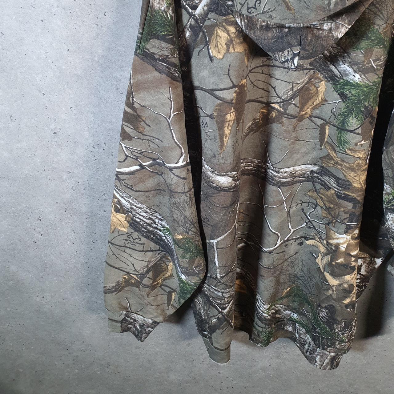 Vintage Russell Outdoors RealTree Camouflage Hoodie Men’s 3XL Brown Huntings