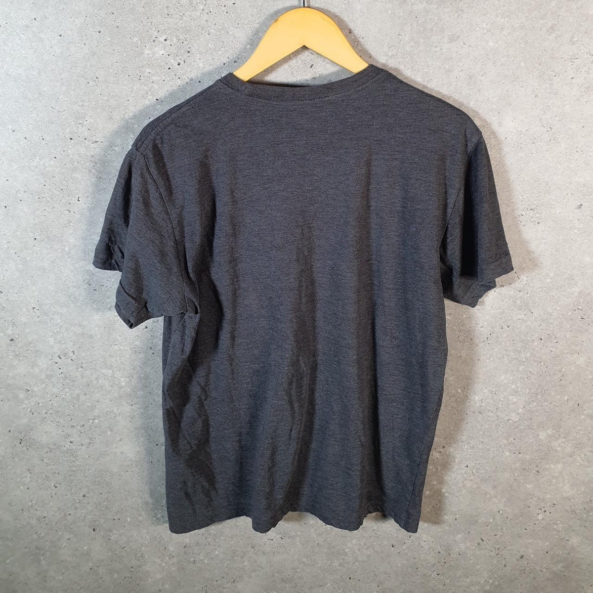 Vintage Adidas Spellout T Shirt Men’s Small Grey Three Stripes Logo Athletic