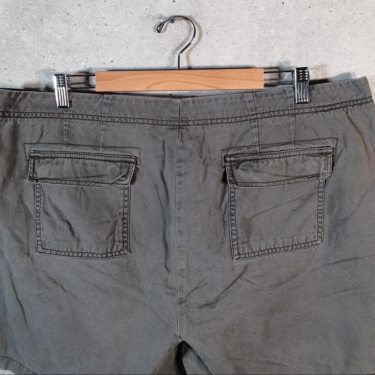 Vintage Dockers Chino Shorts Jorts Cargo Womens W40 Grey Baggy Cotton A4412