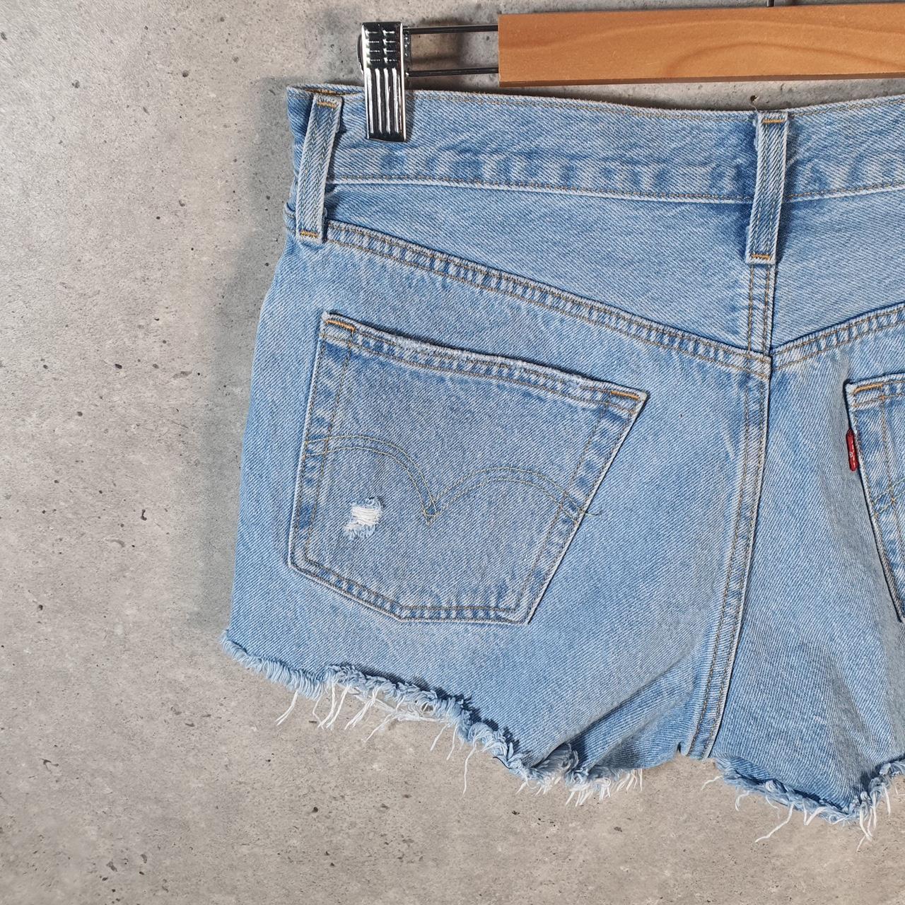 Vintage Levi’s 501 Baggy Shorts Jorts Cargo Womens W29 Blue Relaxed Denim