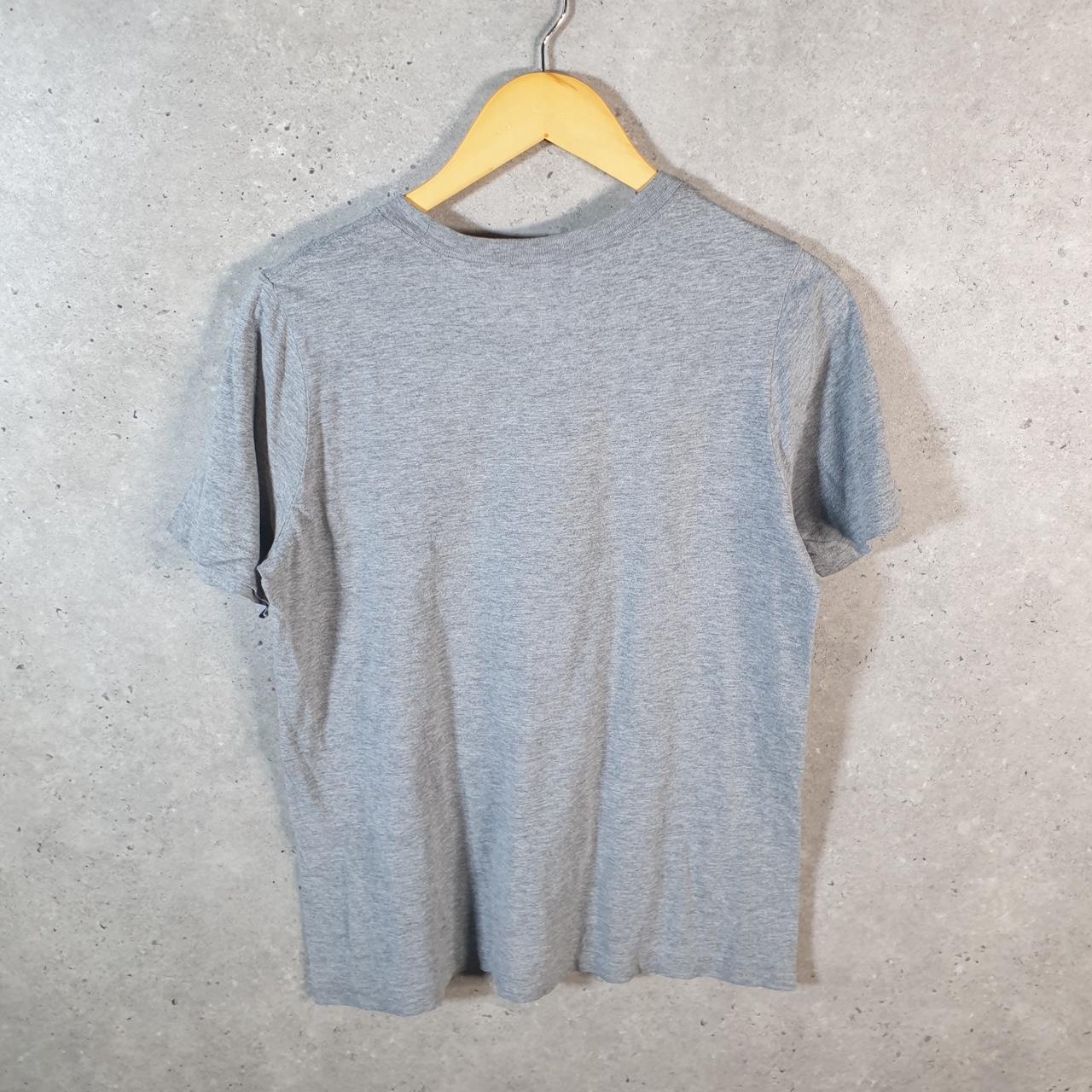 Vintage Nike Spellout T Shirt Womens XL Grey Logo Swoosh Athletic