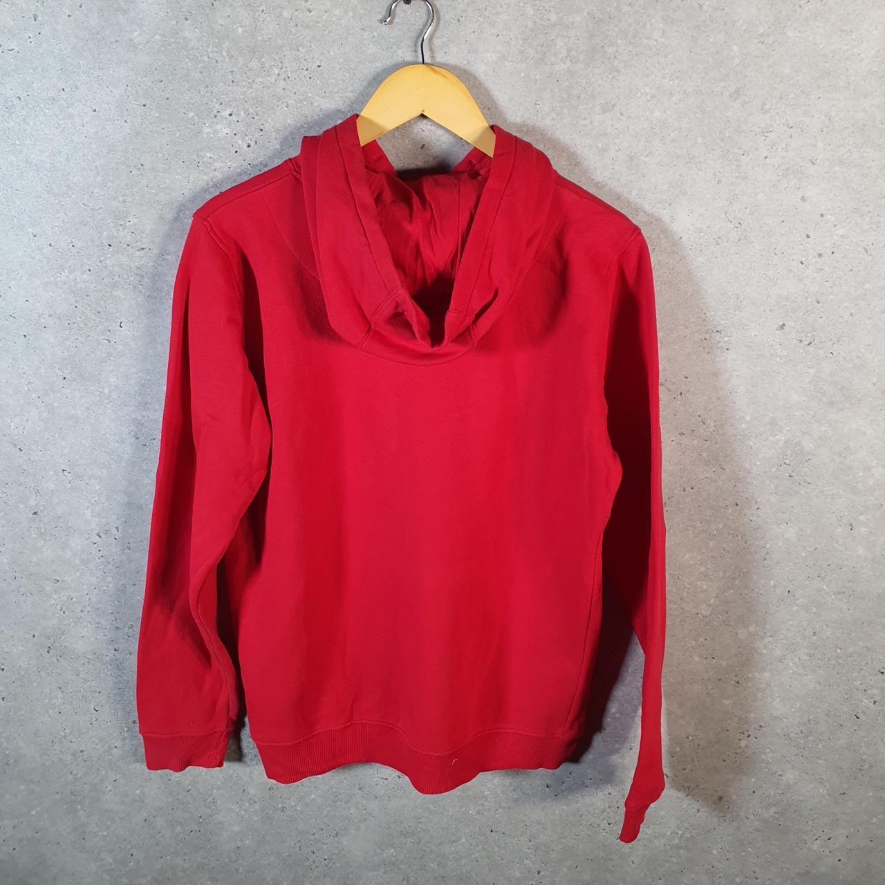 Vintage Russell Athletic Spellout Hoodie Youth 15-16 Years Old Red Pullover Baggy