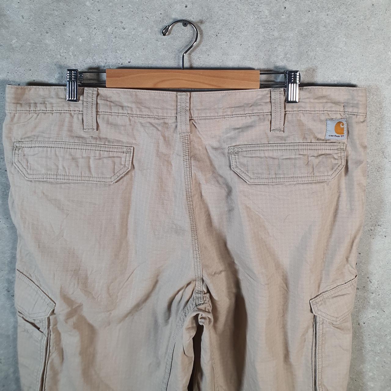 Vintage Carhartt Baggy Carpenter Shorts Jorts Cargo Men’s W42 Brown Relaxed Fit Workwear A4693