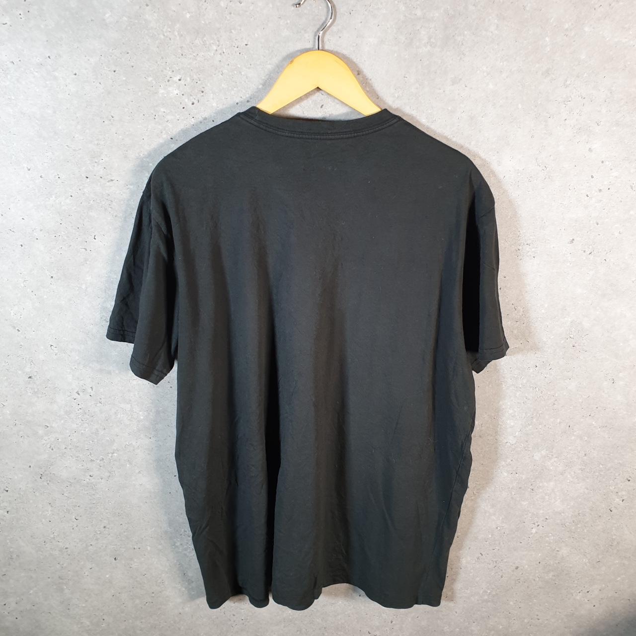 Vintage Adidas Golf T Shirt Men’s 2XL Black Three Stripes Logo Athletic