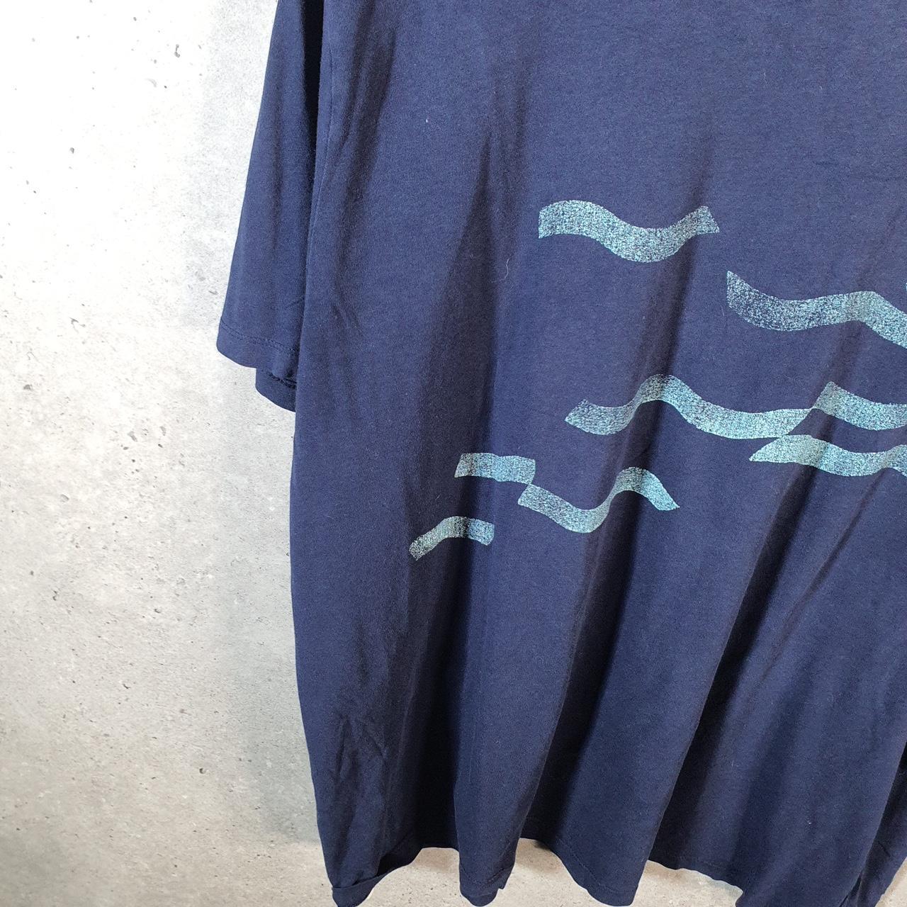 Vintage Gap Make Waves Surfing T Shirt Men’s XL Navy Blue Logo Classic Fit