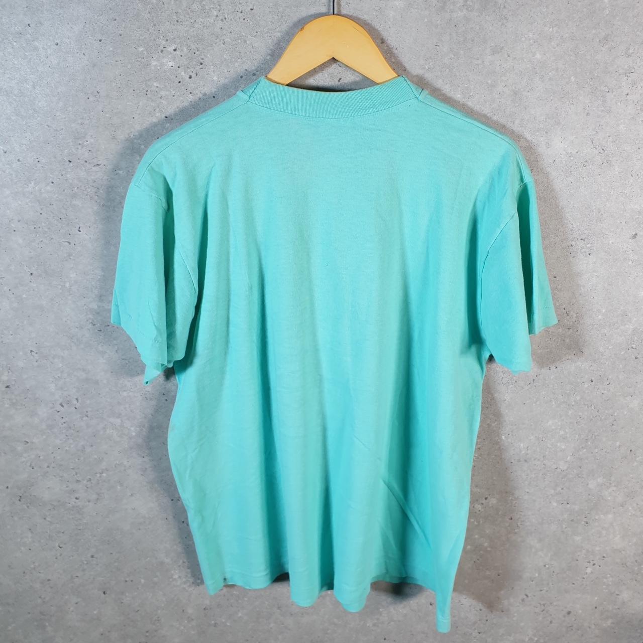 Vintage Fruit of the Loom Sharrons Hideaway Trinidad 90s Single Stitch T Shirt Men’s XL Blue