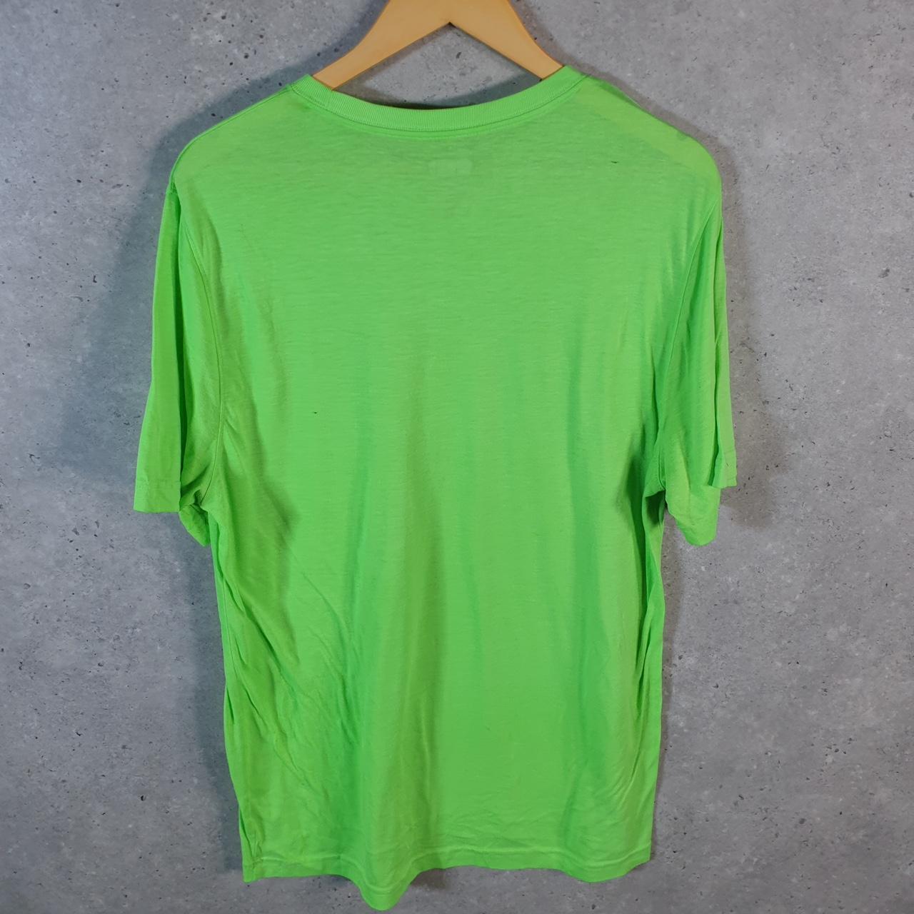Vintage Fila Spellout T Shirt Men’s Small Green Logo Athletic Casual