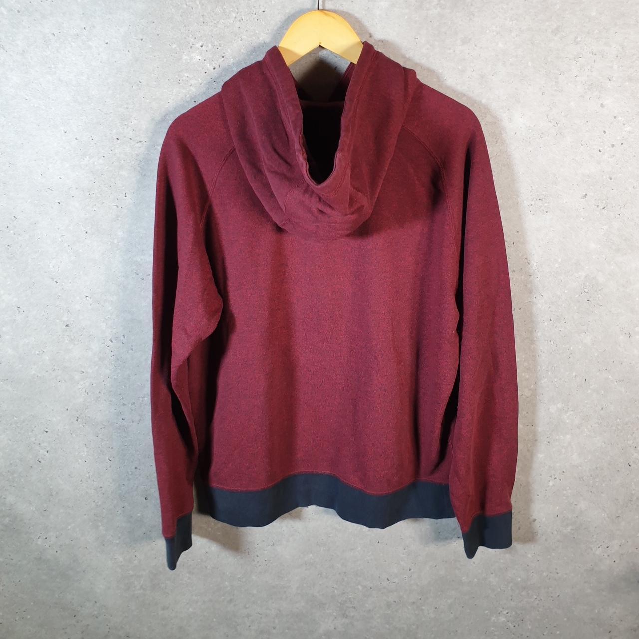 Vintage Nike Club Embroidered Hoodie Men’s Large Burgundy Swoosh Y2K Pullover