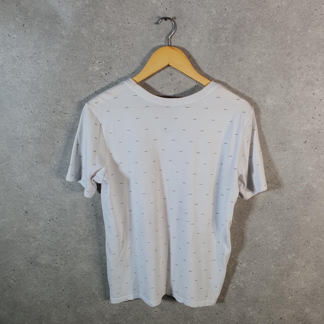 Vintage Nike Dri Fit T Shirt Mens Small White Printed Logo Swoosh Athletic