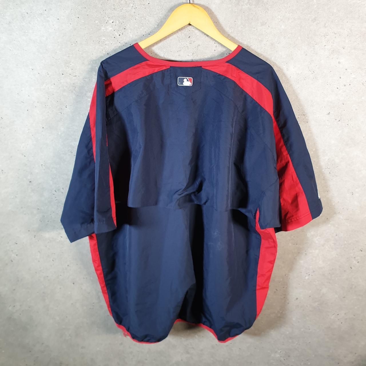 MLB Twins Mahestic Basketball Shell Windbreaker T Shirt Jersey Mens XL Blue