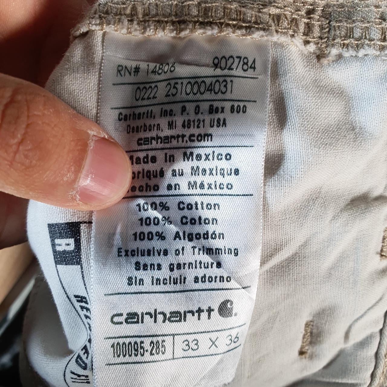 Vintage Carhartt Carpenter Trousers Mens W33 L36 Brown Relaxed Fit Workwear USA