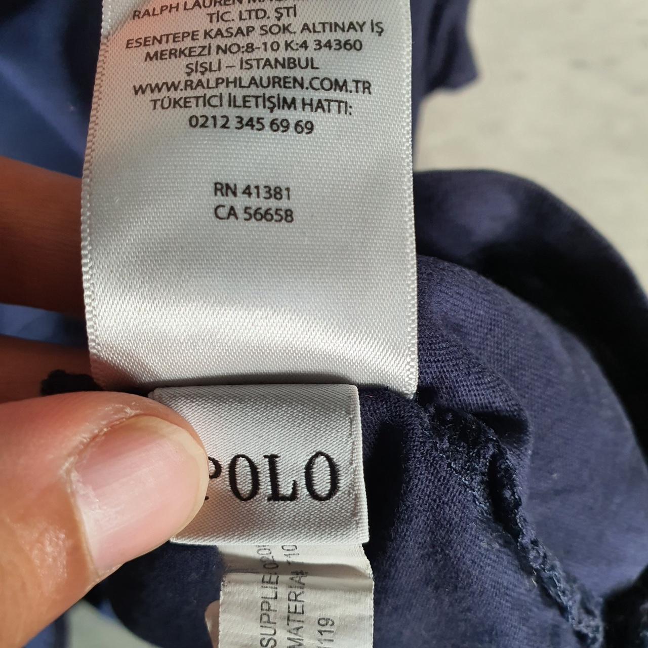 Vintage Ralph Lauren Polo T Shirt Men’s Large Blue Embroidered Custom Slim Fit Pony