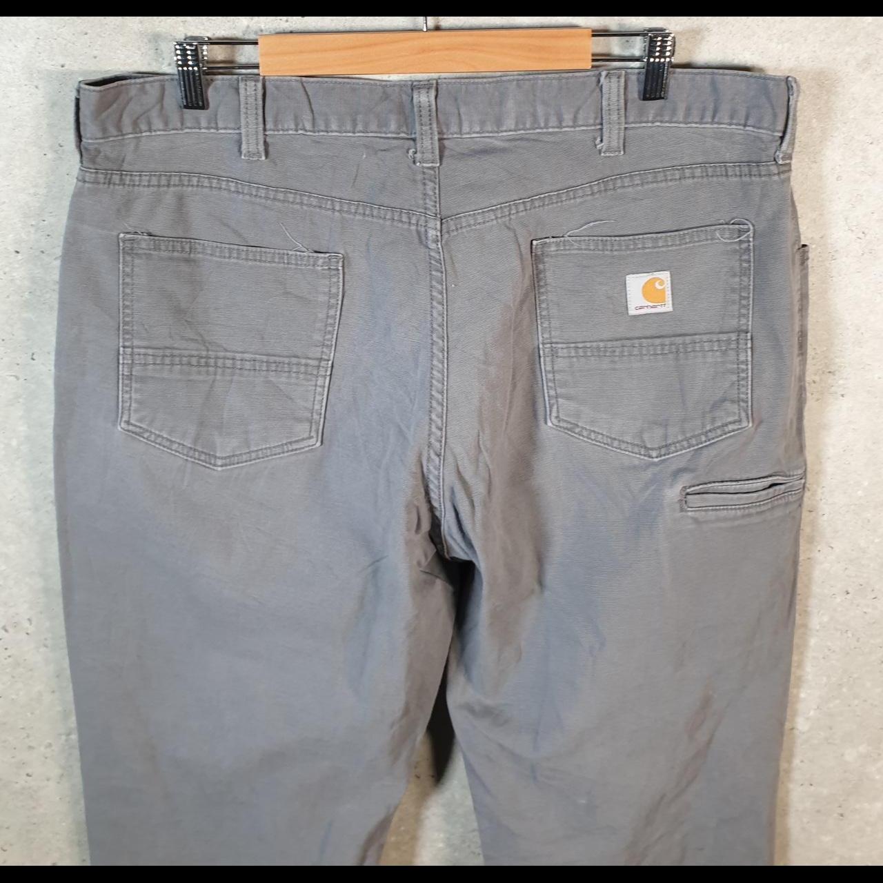 Vintage Carhartt Carpenter Trousers Mens W40 L32 Grey Relaxed Fit Workwear