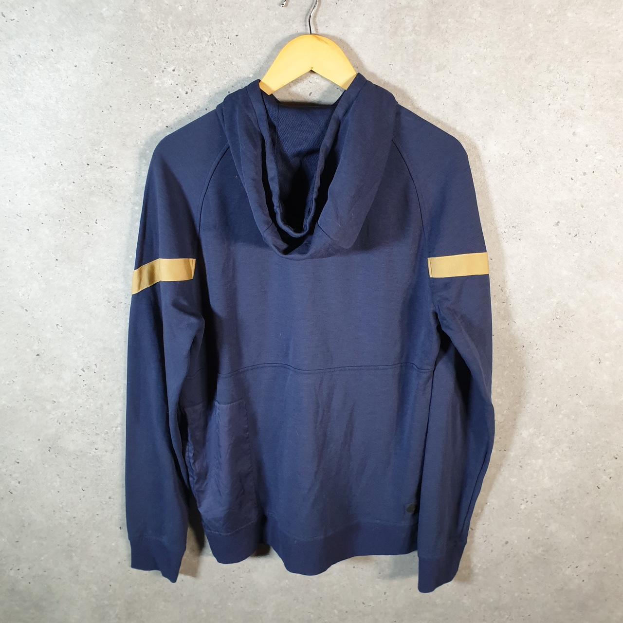 Vintage Nike Dri Fit USA Hoodie Men’s Medium Navy Blue Swoosh Y2K Full Zip