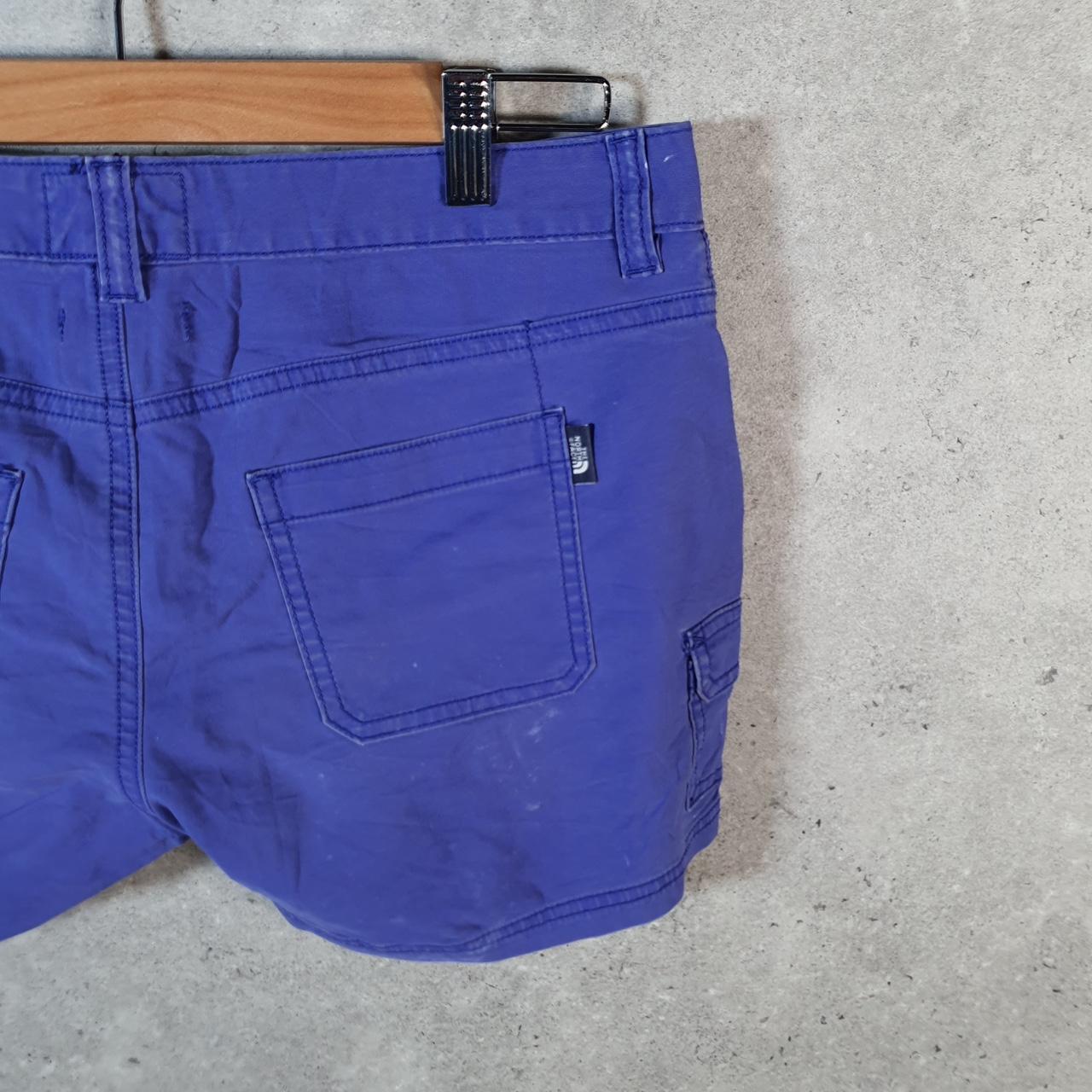 Vintage The North Face TNF Shorts Jorts Chino Cargo Womens UK8 Blue Baggy Cotton