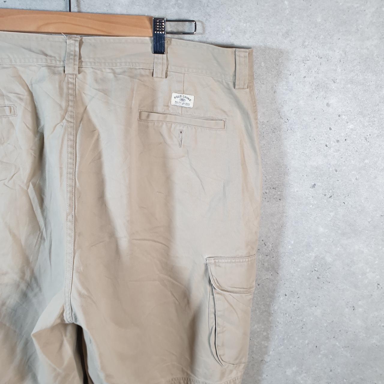 Vintage Ralph Lauren Polo Shorts Jorts Chino Cargo Men’s W40 Brown Baggy Cotton