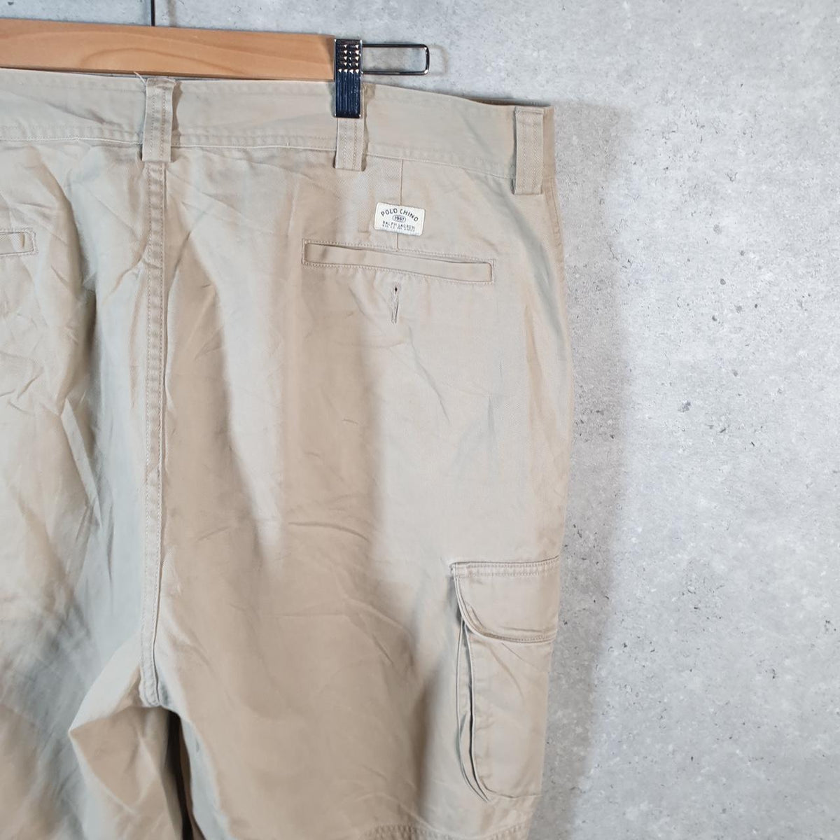 Vintage Ralph Lauren Polo Shorts Jorts Chino Cargo Men’s W40 Brown Baggy Cotton