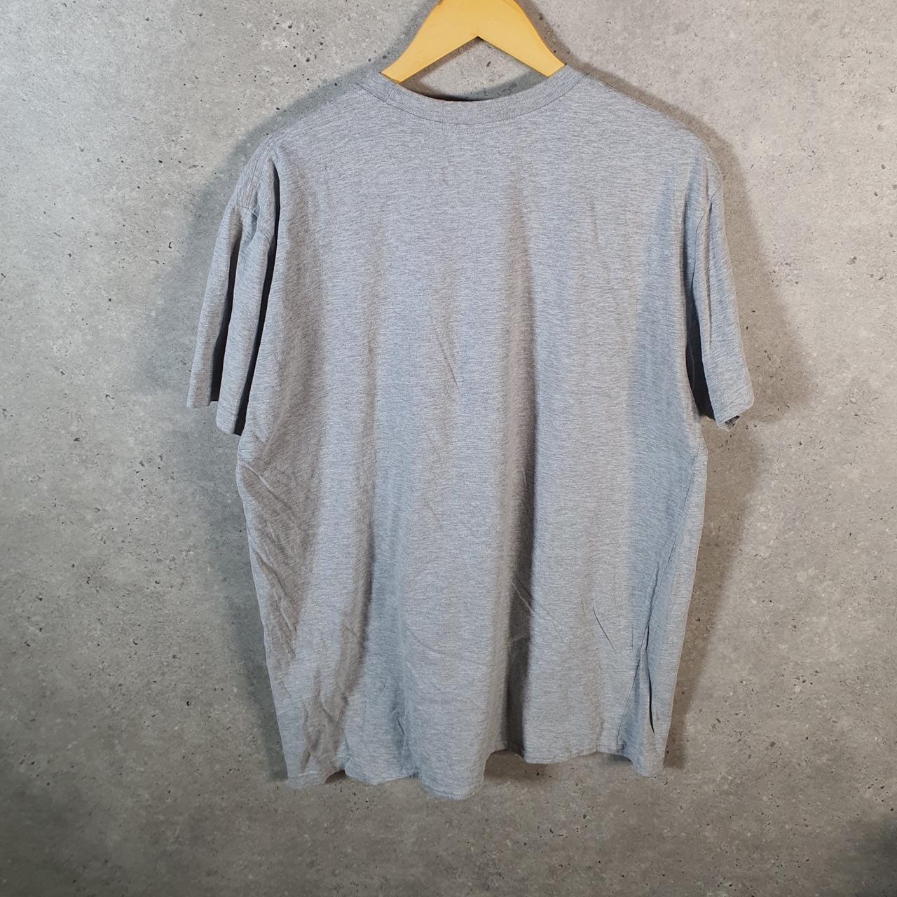 Vintage Adidas Golf T Shirt Men’s XL Grey Three Stripes Logo Athletic