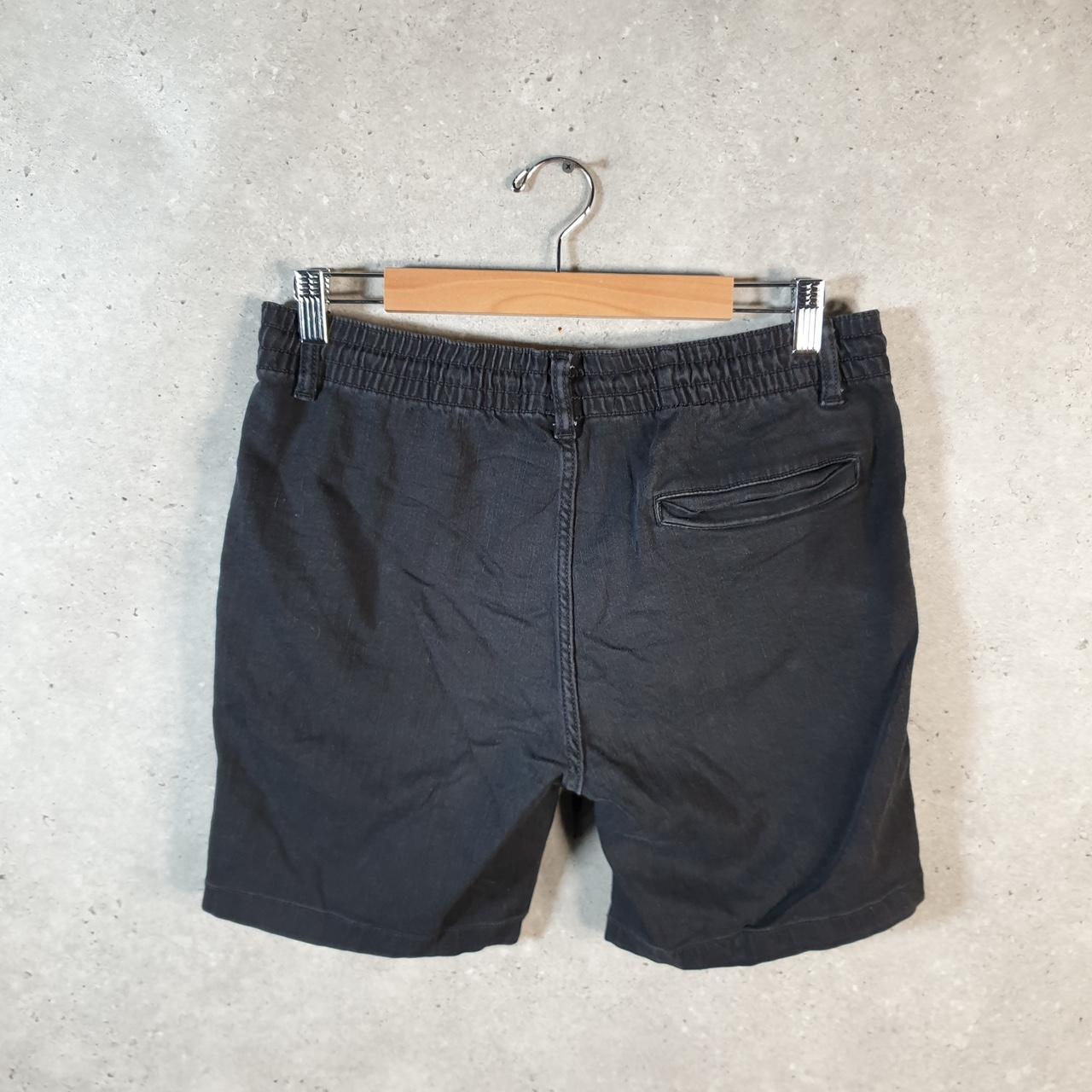 Vintage U.S. Polo Assn. Chino Shorts Jorts Cargo Mens Medium Black Baggy Cotton