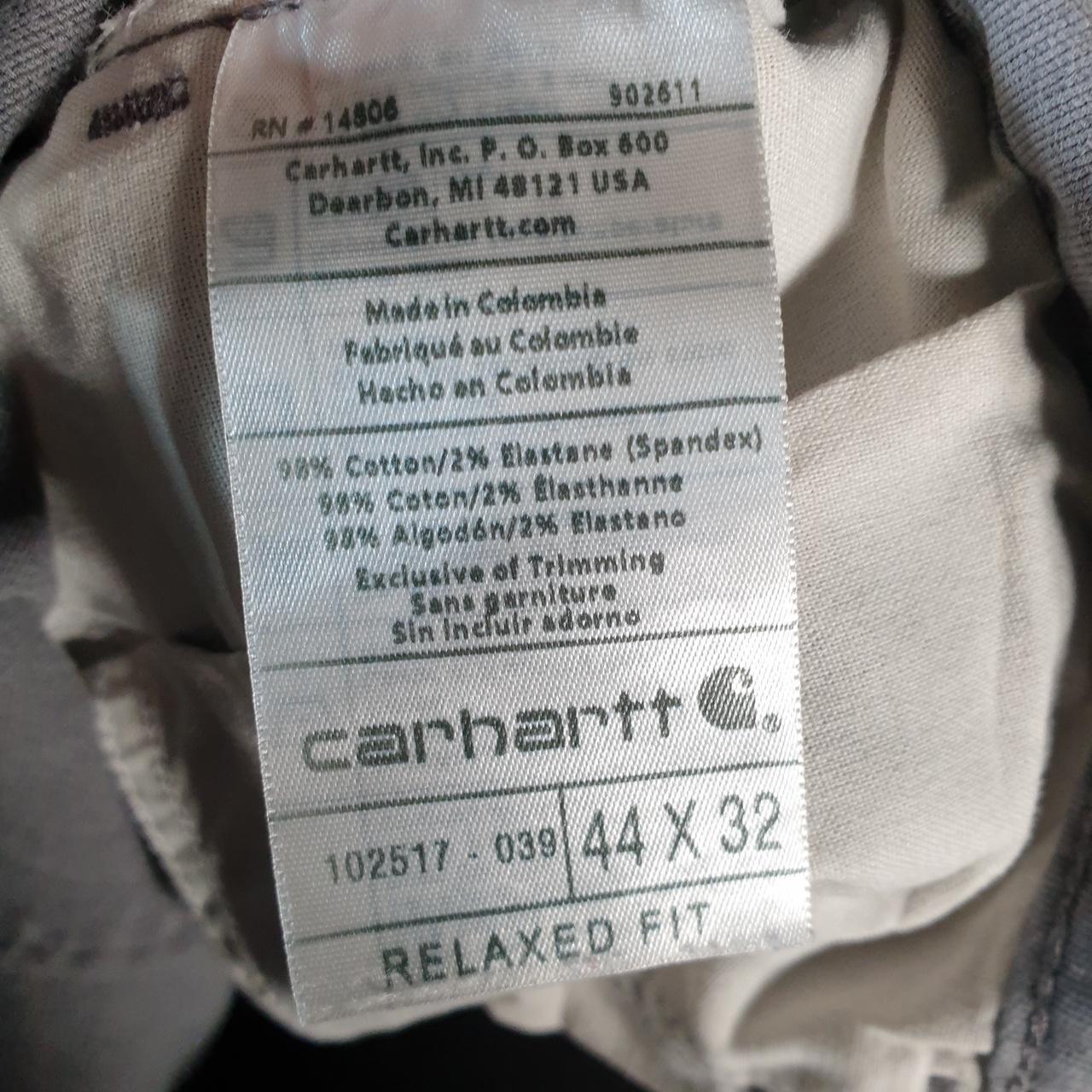 Vintage Carhartt Carpenter Trousers Mens W44 L32 Grey Relaxed Fit Workwear USA