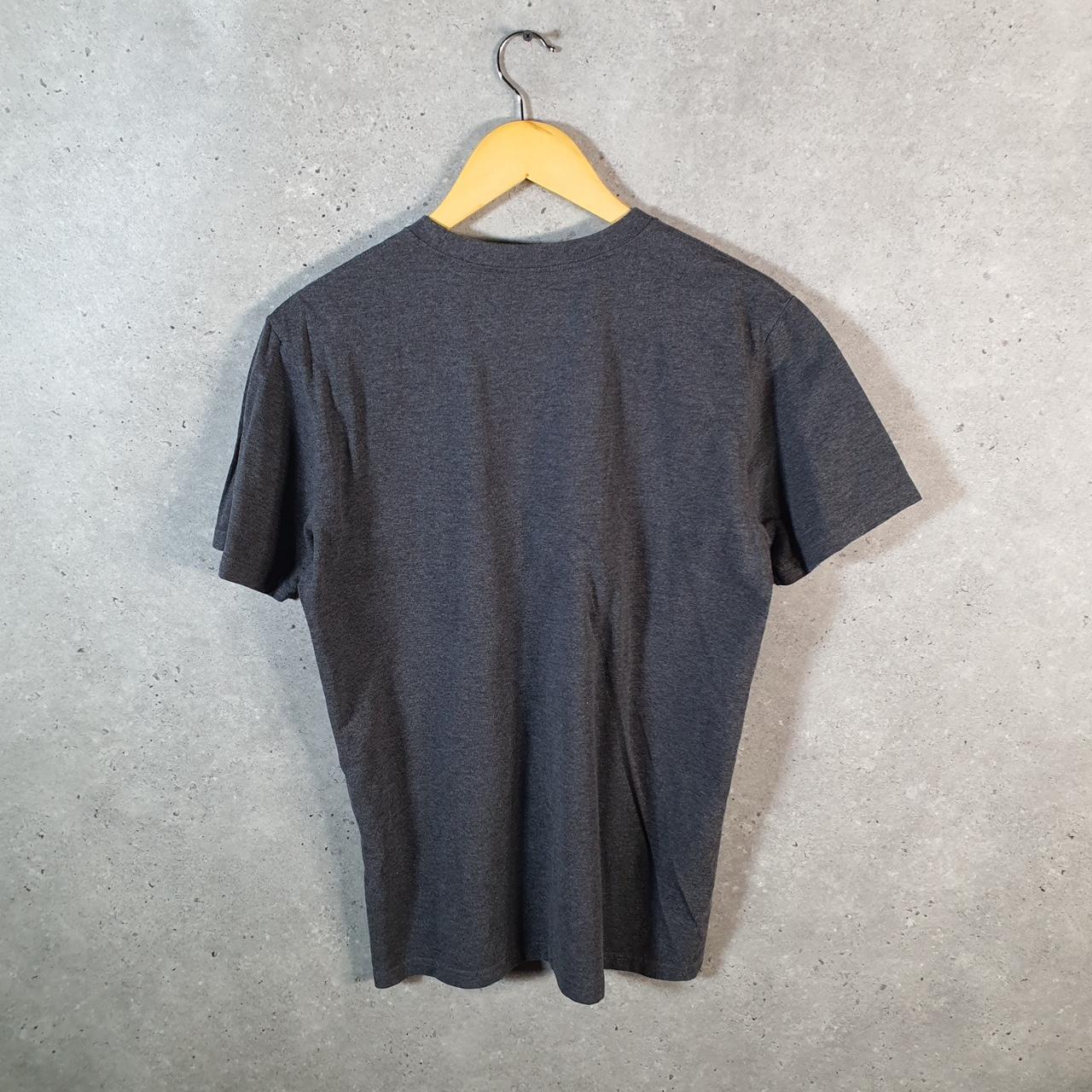 Vintage Adidas Golf T Shirt Men’s Medium Grey Three Stripes Logo Athletic