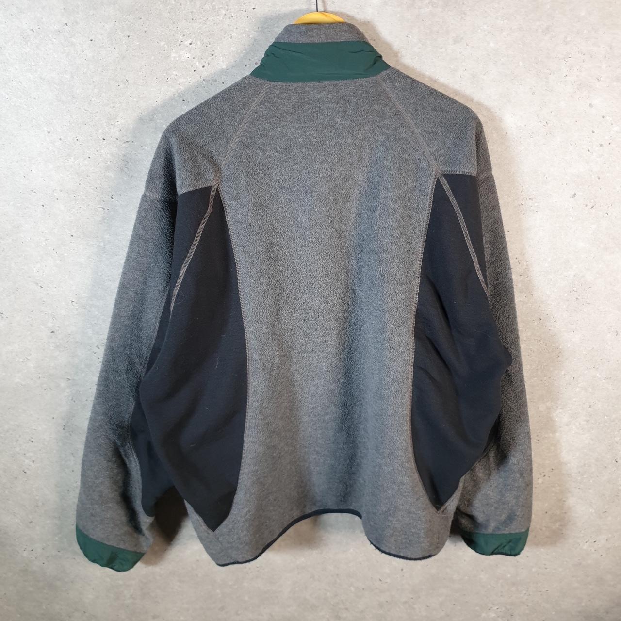 Vintage Patagonia Lightweight 90s USA Fleece Full Zip Sweatshirt Mens XL Grey