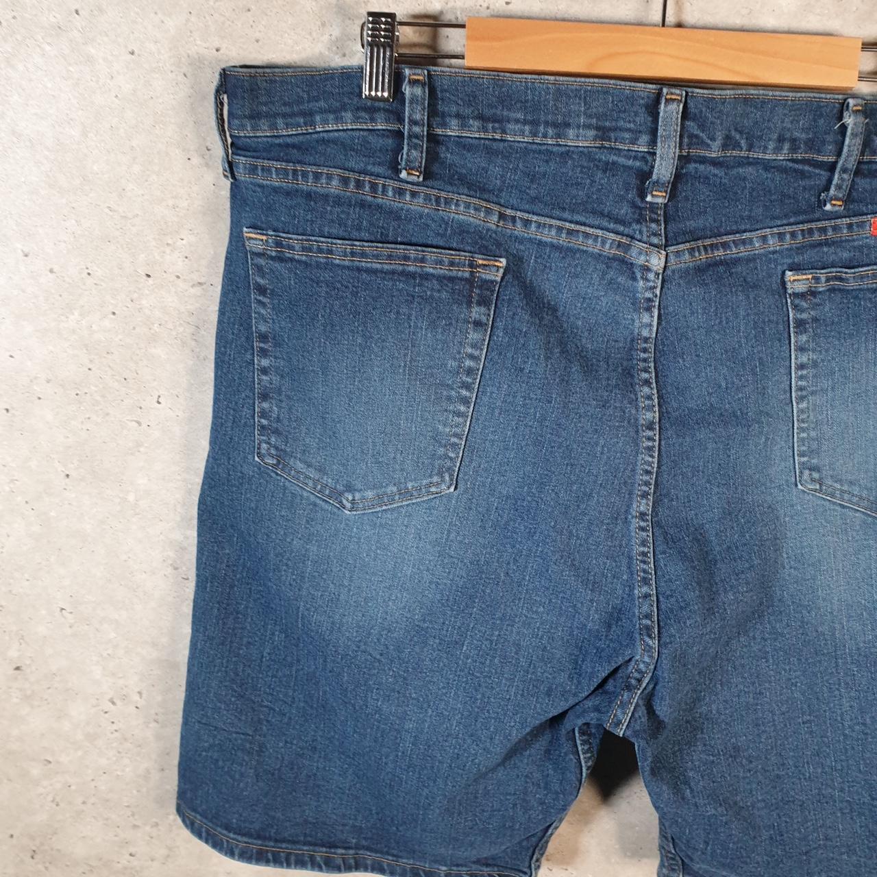 Vintage Wrangler Denim Shorts Jorts Cargo Men’s W40 Blue Baggy Cotton